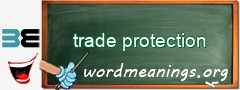 WordMeaning blackboard for trade protection